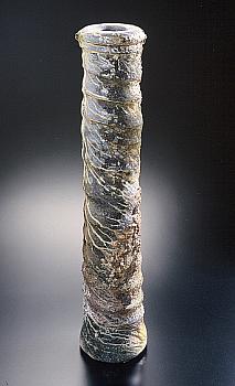 Tall wood-fired cylinder by Robert Barron