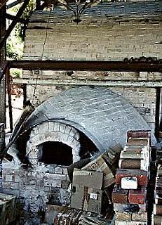 Firebox of Robert Barron's kiln