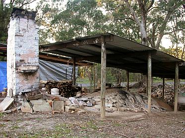 Anagama at the Sturt Pottery